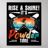 Retro Ski Winter Ski Ski Ski Ski Ski Rise & amp; S Poster (Vorne)