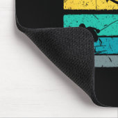Retro-Skiausrüstung für Skifahrer Mousepad (Ecke)