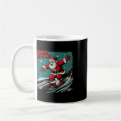 Retro Skibidi Rizzmas Funny Santa Clause Skaten B Kaffeetasse (Links)