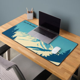 Retro Skiclub Vintage 70er Winter Schreibtischunterlage