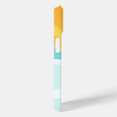 Retro Skidesign mit verschneiten Landschaften Case-Mate iPhone Hülle (Rückseite / Rechts)