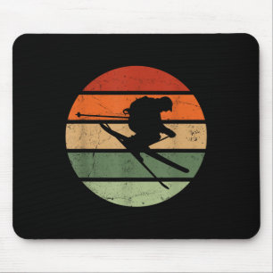 Retro-Skifahren _2 Mousepad