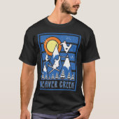 Retro Skifahren am Biberkreuz T-Shirt (Vorderseite)