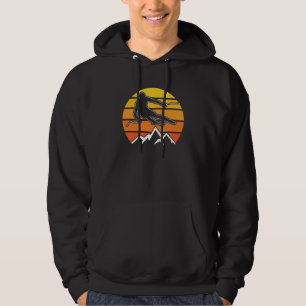 Retro Skifahren Hoodie