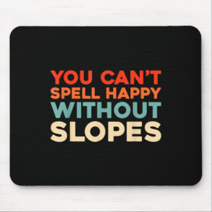 Retro Skifahren - Skifahren Wintersport Vintage Sk Mousepad