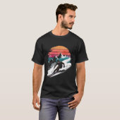 Retro-Skifahren T-Shirt (Vorne ganz)