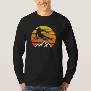 Retro Skifahren T-Shirt