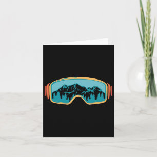 Retro-Skifahren Vintage 80er 90er Snowboarden Skif Karte
