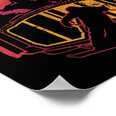 Retro Skifahrer Funny Ski Ski Ski Ski Ski Ski Poster (Ecke)