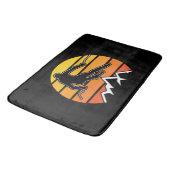 Retro Skiing Badematte (Schrägansicht)