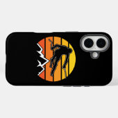Retro Skiing Case-Mate iPhone Hülle (Rückseite (Horizontal))