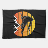 Retro Skiing Geschirrtuch (Horizontal)