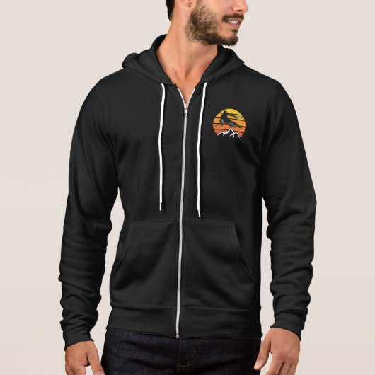 Retro Skiing Hoodie (Vorderseite)