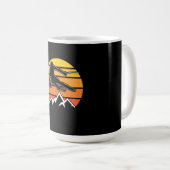 Retro Skiing Kaffeetasse (VorderseiteRechts)