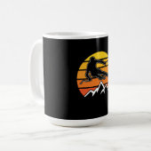 Retro Skiing Kaffeetasse (Vorderseite Links)