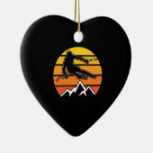 Retro Skiing Keramik Ornament (Rechts)