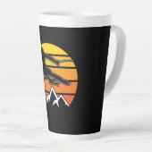 Retro Skiing Milchtasse (Rechte Ecke)