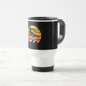 Retro Skiing Reisebecher (VorderseiteRechts)