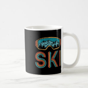 Retro Skiing Vintag 80er 90er Snowboarden Skifahre Kaffeetasse