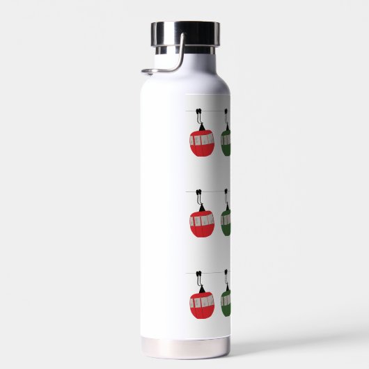 Retro Skilift Skivorstellung Trinkflasche (Rechts)