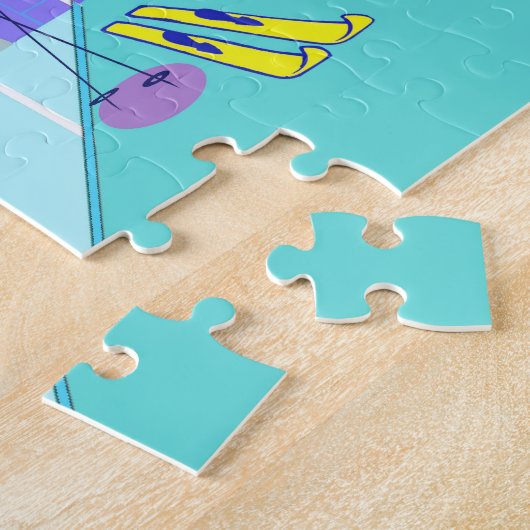 Retro Skiurlaub Jigsaw Puzzle (Seite)