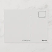 Retro-Skivergnügen für alle Postkarte (Rückseite)