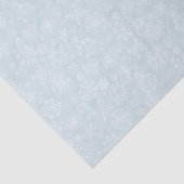 Retro Skizze gefrorene Schneeflocken auf Eis-Blau Seidenpapier (Ausschnitt)