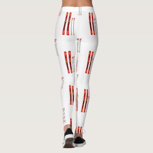 Retro-Skizze  Leggings (Rückseite)