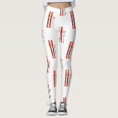 Retro-Skizze  Leggings (Vorderseite)