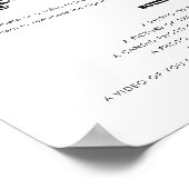 Retro-Skript bricht ihre Handys Hochzeitszeichen a Poster (Ecke)