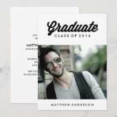 Retro-Skript| Einladung zur Graduierung (Vorne/Hinten)