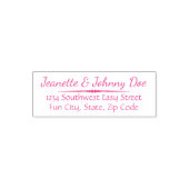 Retro-Skript Niedliche benutzerdefinierte Briefmar Permastempel (Design)