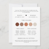 Retro-Skript wird Sie mein Vorschlag für eine Brid Einladung (Rückseite)