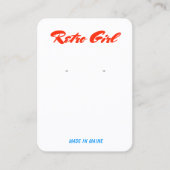 Retro-Skriptsignatur Ofenanzeige Visitenkarte (Vorderseite)