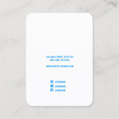 Retro-Skriptsignatur Ofenanzeige Visitenkarte (Rückseite)