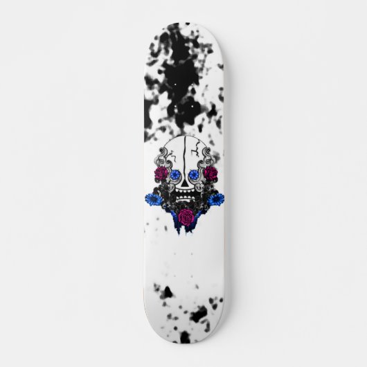Retro Skull King Custom Pro Trickboard Skateboard (Vorne)