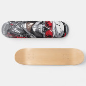 Retro Skull Skateboard (Horizontal)