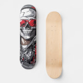 Retro Skull Skateboard (Vorderseite)