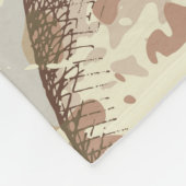 Retro Skulls und Rose Ornament Fleecedecke (Ecke)