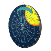 Retro-Skydiver Dartscheibe (Vorderseite rechts)