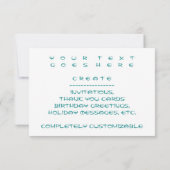 Retro-Skydiver Einladung (Rückseite)