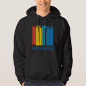 Retro Skyline Halifaxes Neuschottland Kanada Hoodie (Vorderseite)
