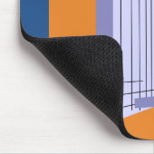 Retro-Skyscraper und Flugzeug Mousepad (Ecke)