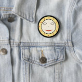 Retro Sleepy Uhr Button (Beispiel)
