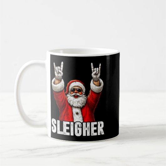 Retro Sleighing Math Problems Santa Math Teacher C Kaffeetasse (Links)