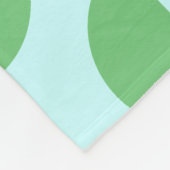 Retro Slice Aquamarin Fleecedecke (Ecke)