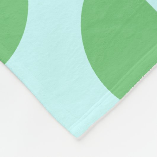 Retro Slice Aquamarin Fleecedecke (Ecke)