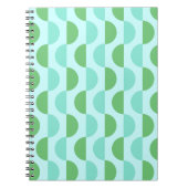 Retro Slice Aquamarines Notebook Notizblock (Vorderseite)