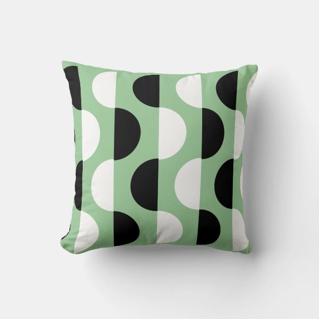 Retro Slice Custom Color Pillow Kissen (Vorderseite)