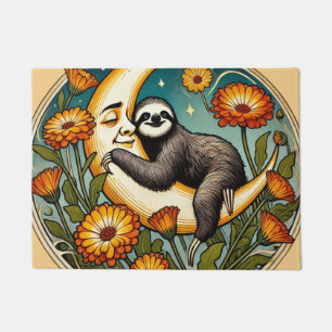 Retro Sloth Fußmatte